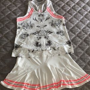 Tennis skirt and top set